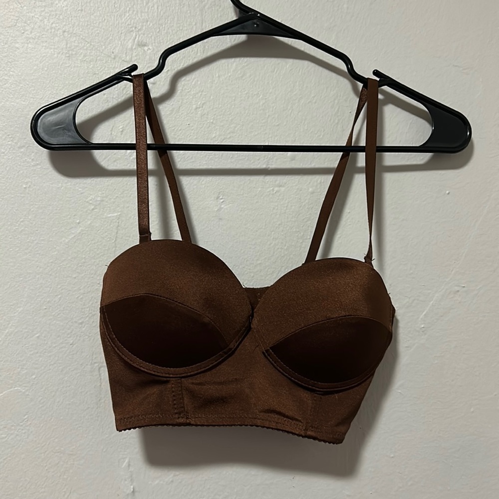 Cropped corset top